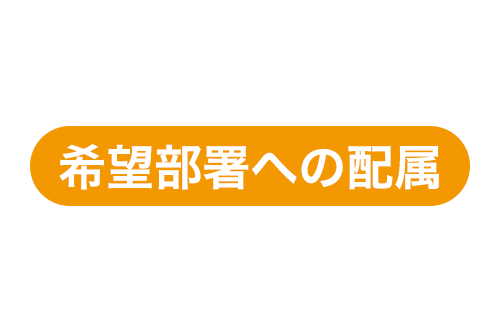 希望部署への配属