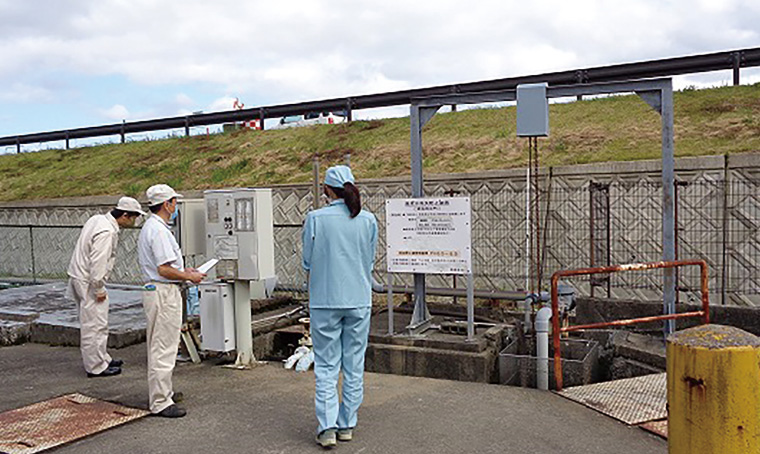 総合排水処理施設の確認