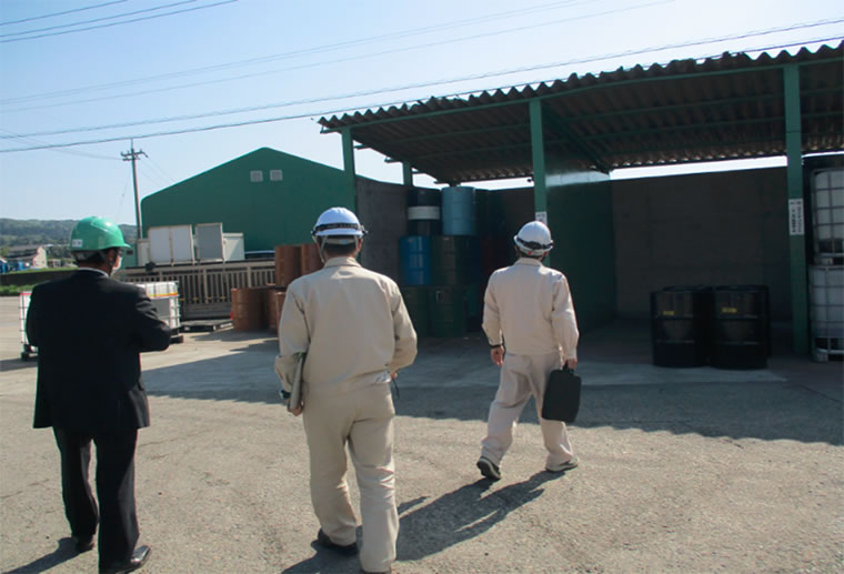 産業廃棄物処理施設の実地確認
