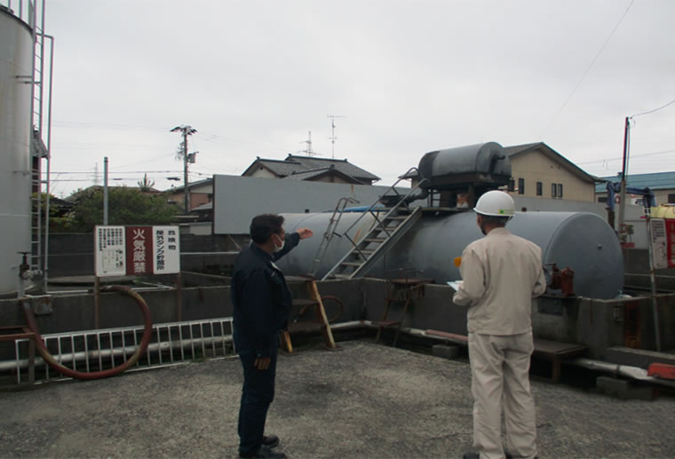 産業廃棄物処理施設の実地確認