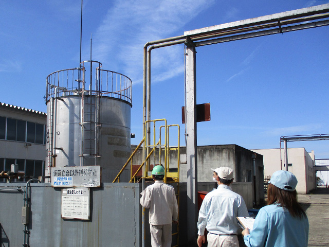 屋外タンクの確認