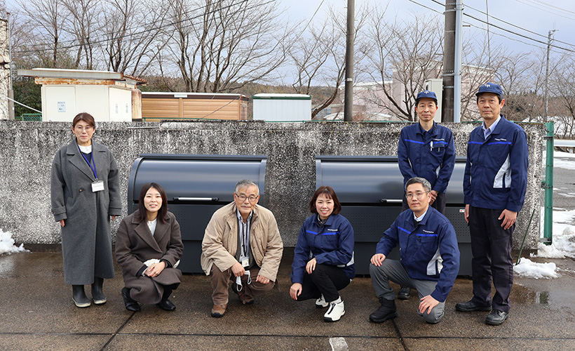 七尾市の担当者と当社社員